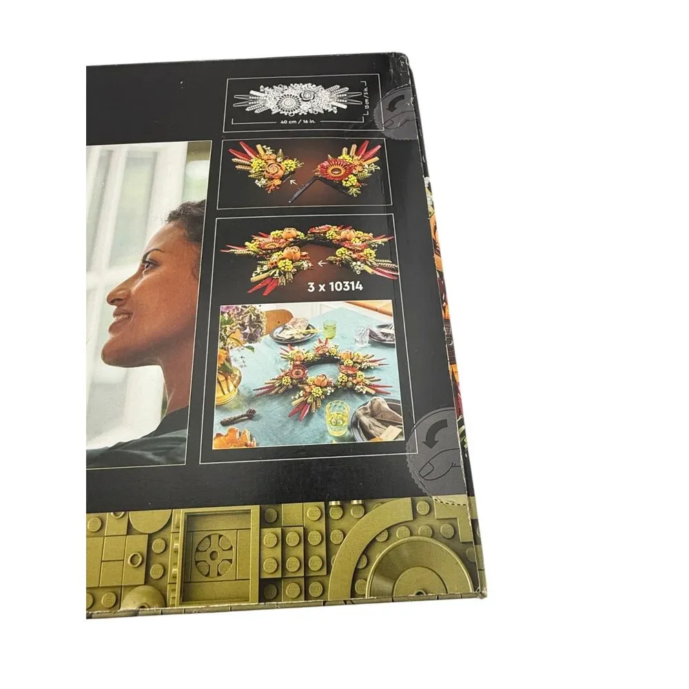 LEGO 10314 Dried Flower Centerpiece Botanical Collection New Sealed Damaged Box